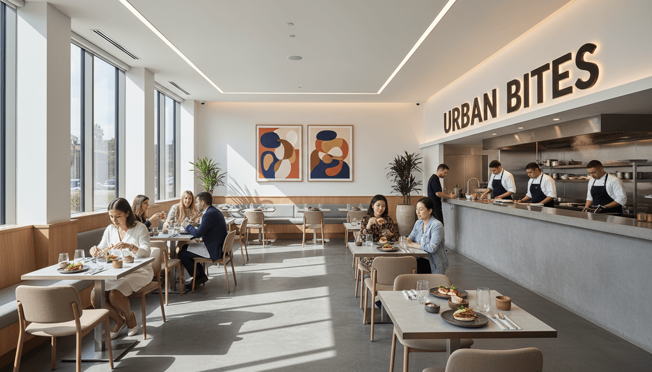 Upscale restaurant dining room